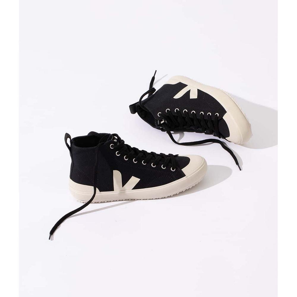 Veja NOVA HT CANVAS PIERRE Men's High Tops Black | CA 101HAP